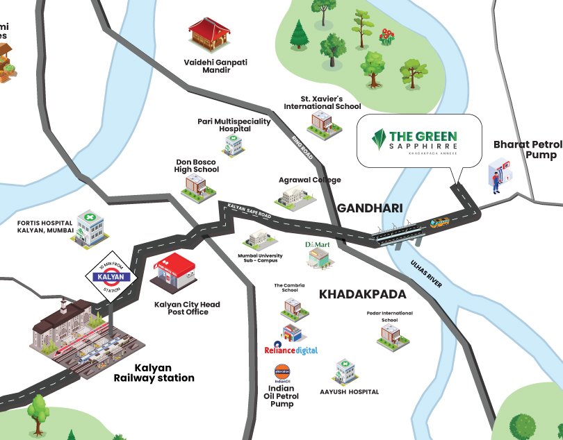 Gaur NYC Residences Location Map